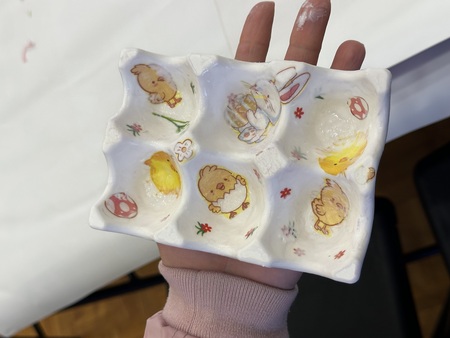 Poslikava podstavkov za pirhe 1